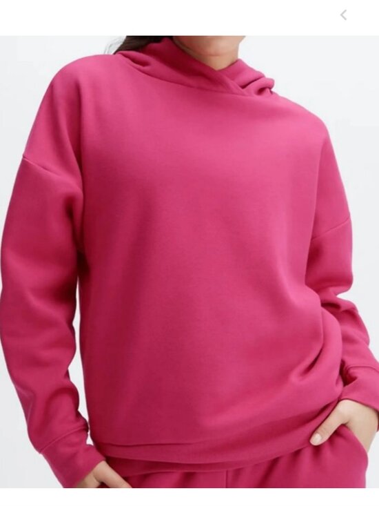 Fabletics Sweaters - Fabletics Eco Go-To Pocket Hoodie – Fuschia - Size M / NWT
